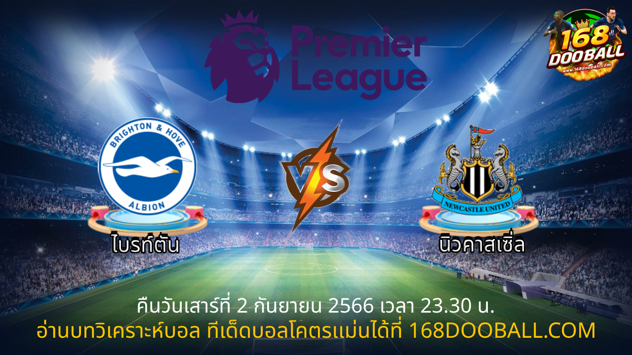 วิเคราะห์บอล ไบรท์ตัน – นิวคาสเซิ่ล